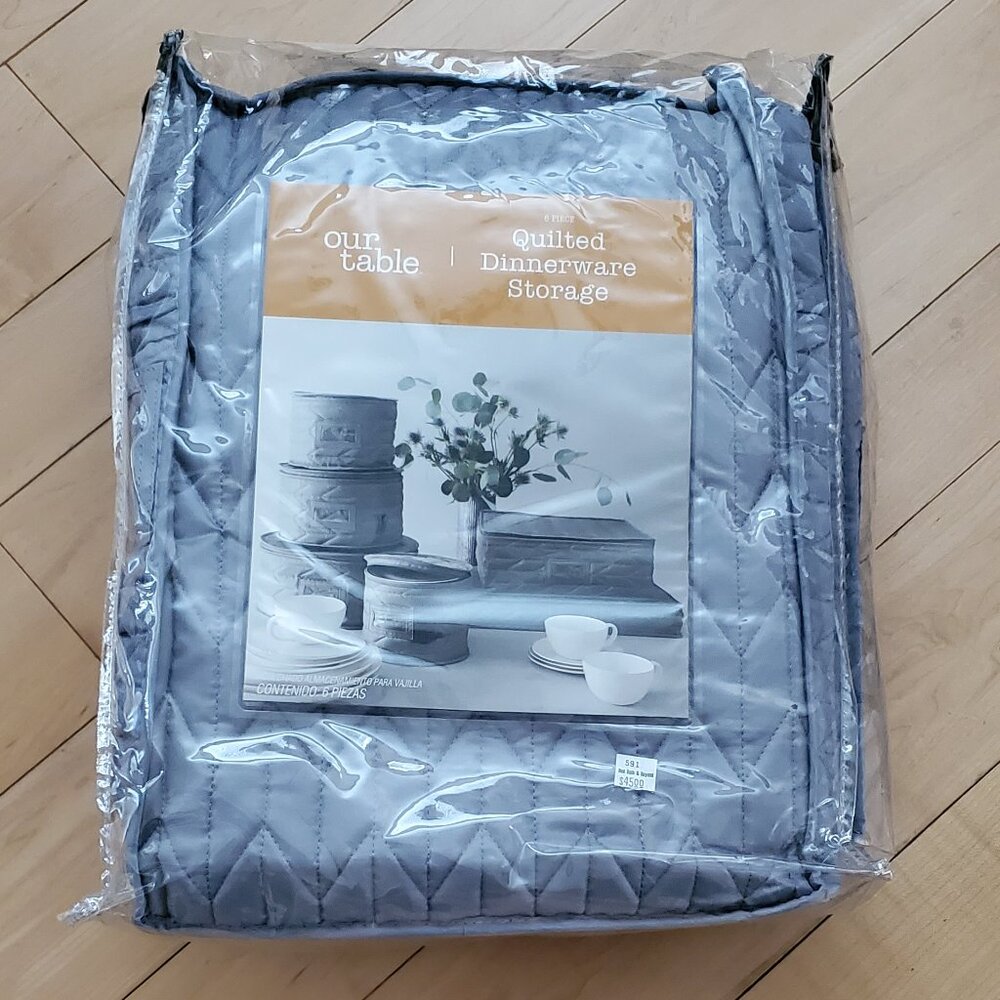 Our Table Quilted 6 Piece Dinnerware Storage